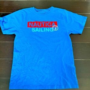 Boys blue nautica t shirt